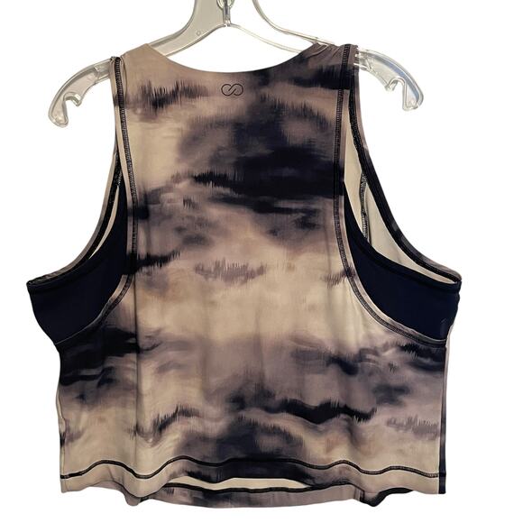Calia Daybreak Tank Womens Size 2X Ardosia Slate Cropped Workout Top Gym - Picture 5 of 11